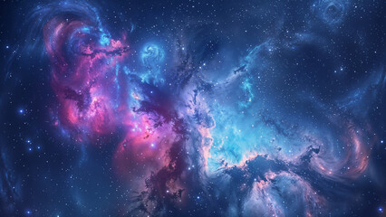 Dreamy galaxy sky filled with stars, color swirls, and cosmic light, perfect for fantasy or space themes.