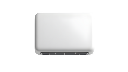 White Air Conditioner Unit, isolated on white background