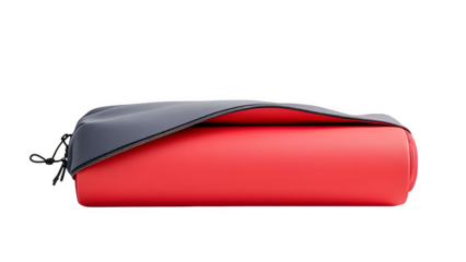 Rolled Gym Mat with Carrying Case, isolated on white background