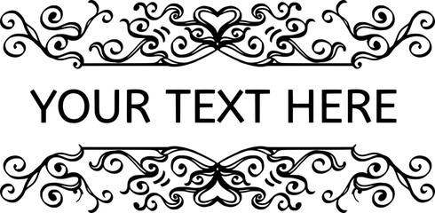 featuring vector illustrations of luxury vintage ornaments 