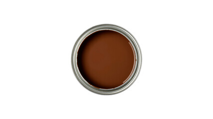 Top View of a Tin of Brown Paint