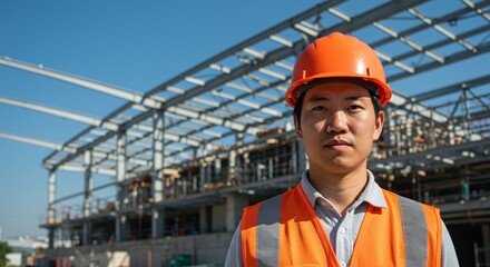 Construction worker outdoors
