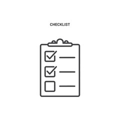 Vector art of a checklist with completed tasks on a clipboard