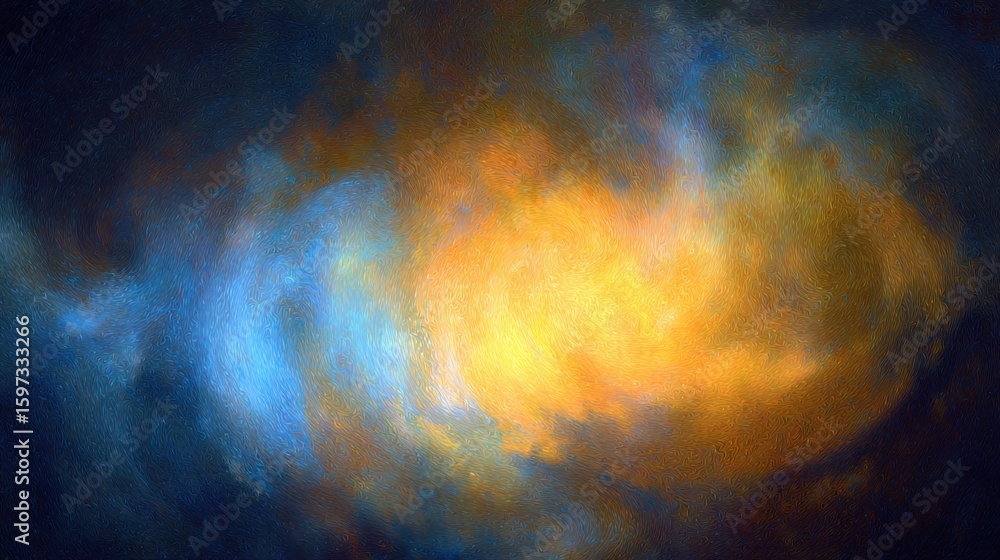 Poster a swirling blend of vibrant colors creates an abstract representation of cosmic elements. shades of 