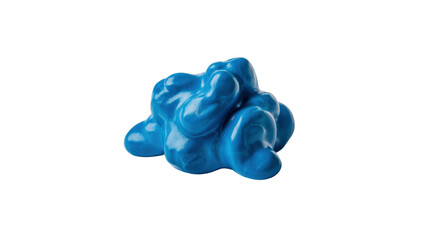 Abstract Blue Blob Dynamic Form and Texture
