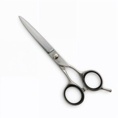 Obraz premium Precision haircut scissors – professional salon shears isolated for product ads and branding