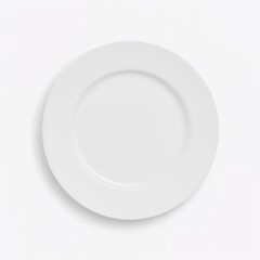 Round dish on white background &ndash; clean visual for menu mockups or dining themes

