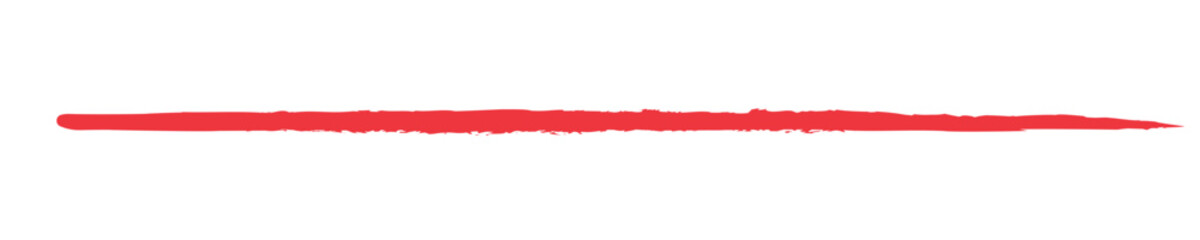 Long red painted chalk line