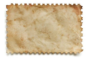 Fototapeta premium Blank empty stamp background postage stamp parchment.