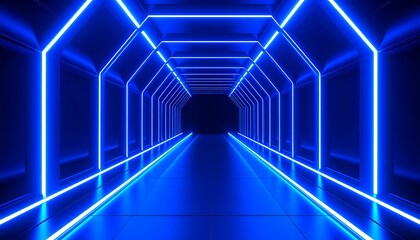 Futuristic neon tunnel (1)