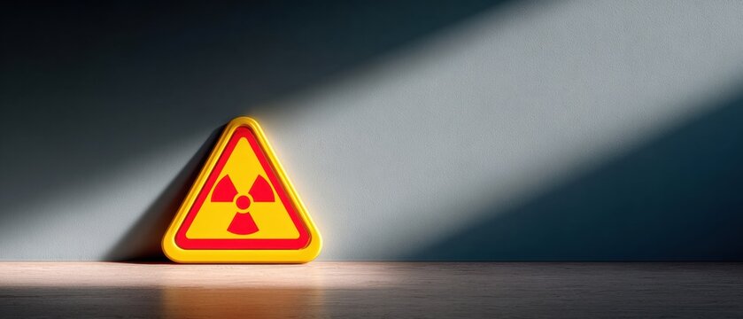 Modern Professional Radiation Hazard Signage for Workplace Safety Premium Public Health Alert Symbol Promoting Risk Awareness and Health Precautions