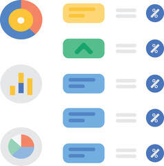 flat icons for web and mobile applications
