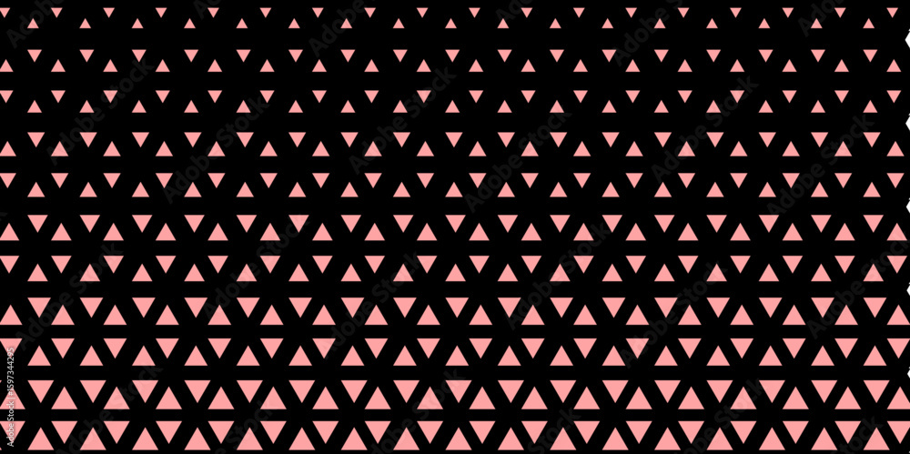 Aufkleber abstract geometric gradient background .black and pink halftone triangles pattern vector illustratio