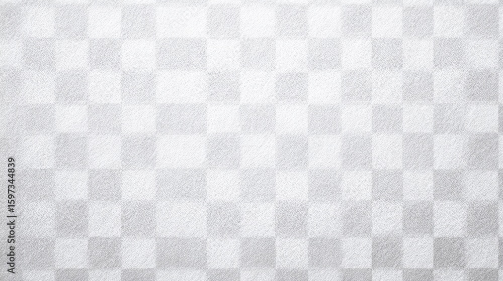 Poster This subtle checkerboard pattern features alternating squares of white and light gray, creating a soft and minimalist texture. Ideal for backgrounds in various design projects.