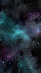 Abstract Colorful Space Nebula