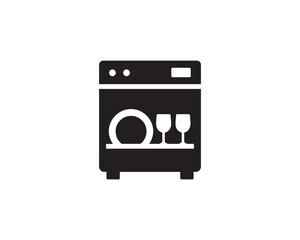 Dishwasher icon vector design illustration.