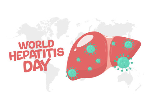 Vector graphic of World Hepatitis Day for World Hepatitis Day celebration. - Powered by Adobe