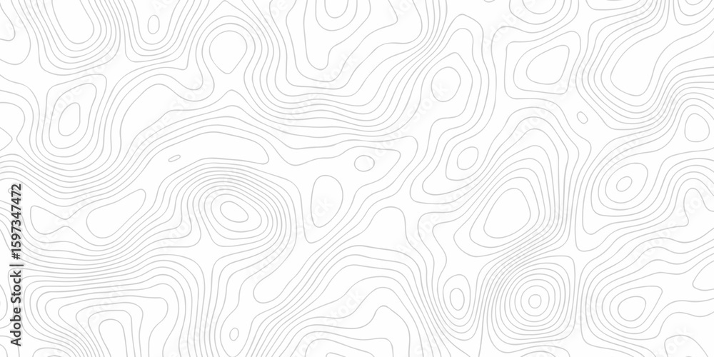 Poster lines topographic contour lines grid map seamless pattern. geographic mountain relief. abstract line