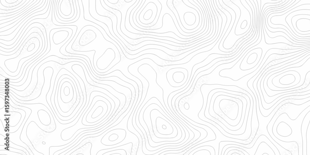 Poster lines topographic contour lines grid map seamless pattern. geographic mountain relief. abstract line