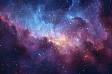 Obraz premium Colorful abstract galaxy background creating a mesmerizing universe experience with vibrant hues and intricate star formations