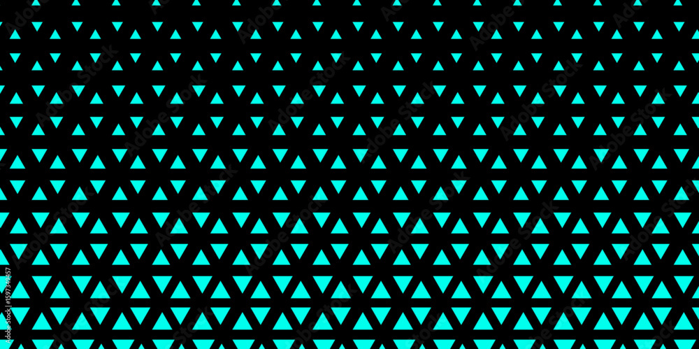Aufkleber abstract geometric gradient background .black and blue halftone triangles pattern vector illustratio