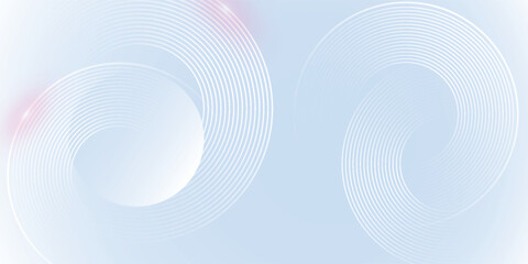 Abstract blue modern background with circle elements. Digital technology concept style. vector illustration