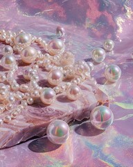 Stunning Pearl Avalanche on Marble Plateau - Orbs Reflecting