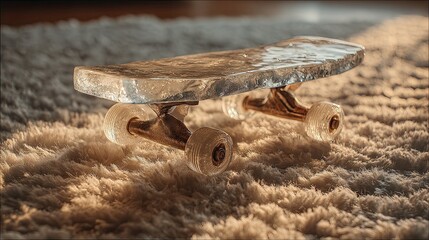 Crystal Clear Ice Skateboard