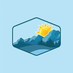summer vibes logo vector
