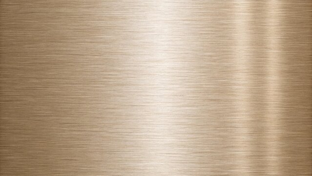 A golden brushed metal texture background with subtle light reflections creates a warm and inviting surface