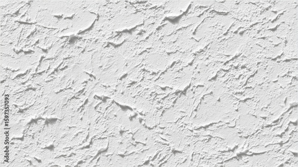 Poster a close-up view of a textured white wall showcasing intricate patterns, variations in light, and sha