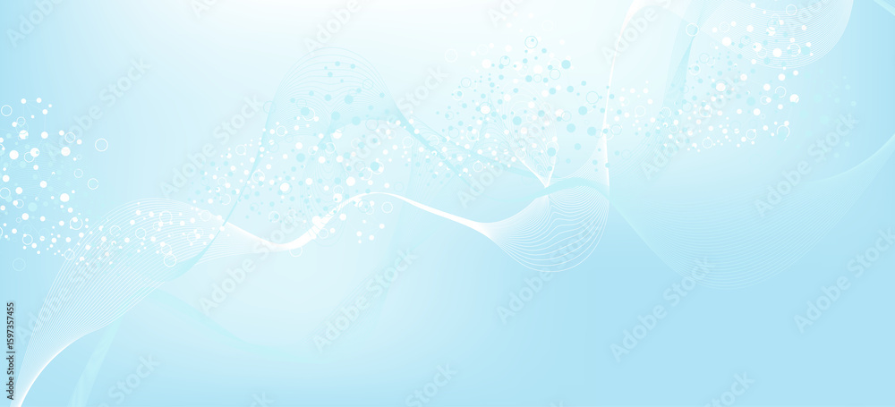 Canvas Prints structure molecule and communication dna, atom, neurons. science concept for your design. connected 