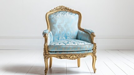 antique armchair isolated on white