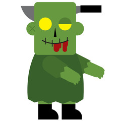 Cartoon Zombie Graphic Illustration