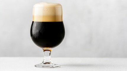 glass of beer on a white background