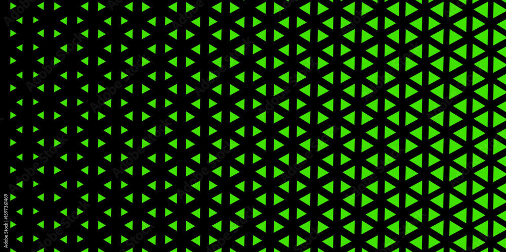 Aufkleber abstract geometric gradient background .black and green halftone triangles pattern vector illustrati