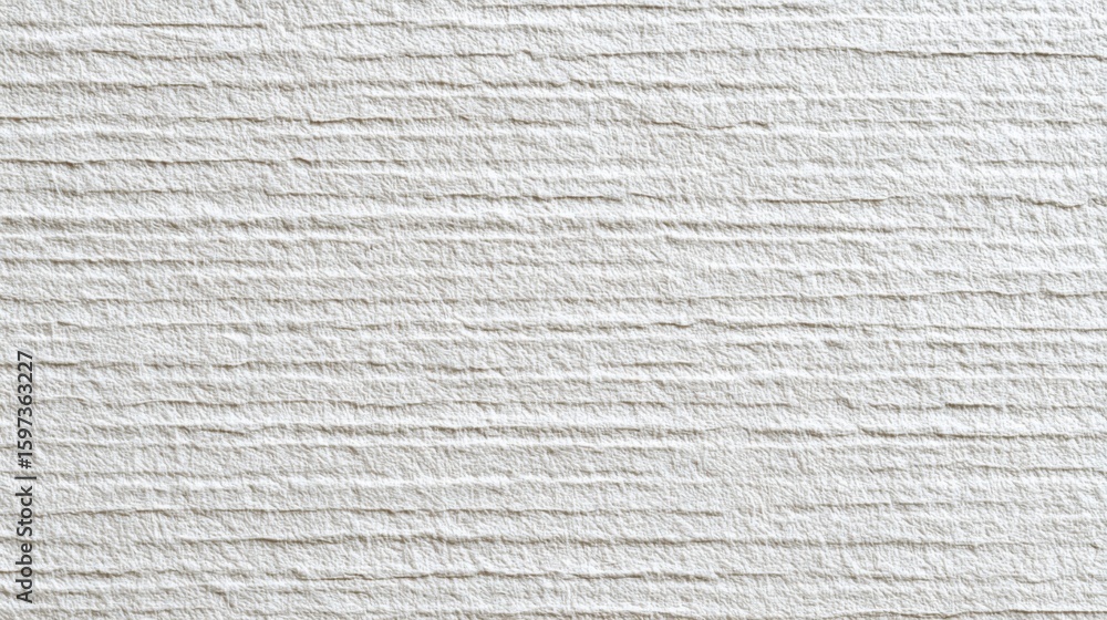 Poster close-up view of a textured white wall featuring subtle linear patterns ideal for creating a minimal