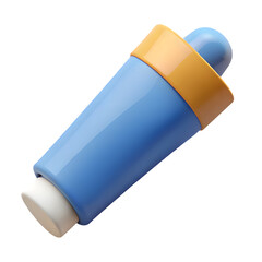 Blue and yellow medical lancet device for blood sampling