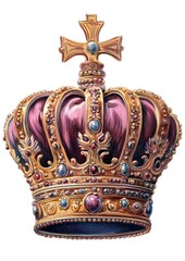 A crown art illustration accessories.