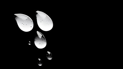 After the rain - Raindrops on a window overlooking the cityscape