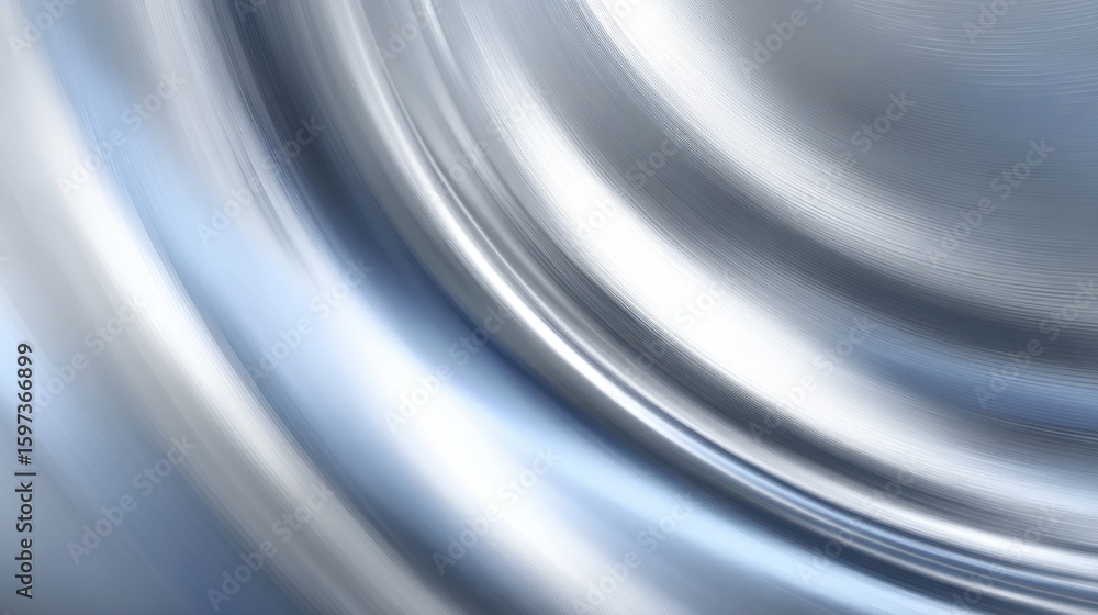 Poster a smooth and flowing pattern of blue and silver intertwines, creating a sense of movement and depth.