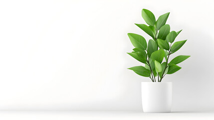 Modern indoor plant isolate on transparency