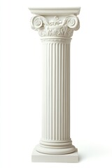 Obraz premium White Greek ancient column pillar architecture greek.