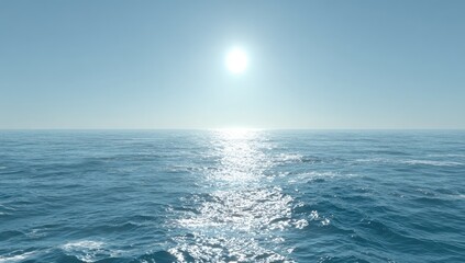 Obraz premium Vast, azure ocean under a bright sun