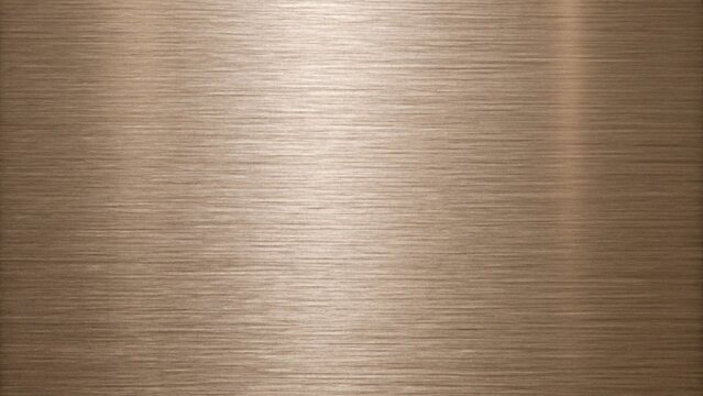 The metallic bronze background showcases a brushed texture and a polished surface