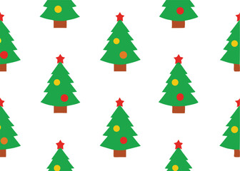 set of christmas trees