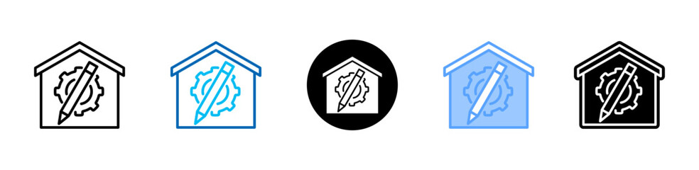 Homework icon sheet multiple style collection