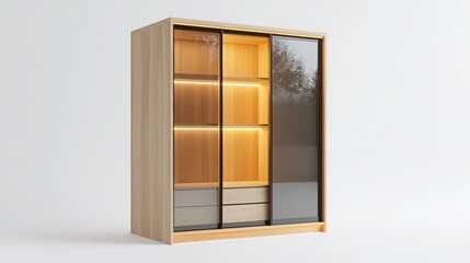 Obraz premium Open door in a wall revealing bright sky and light outside