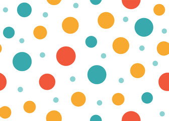 random dots circles polka dots seamless pattern