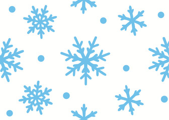 snowflakes seamless pattern